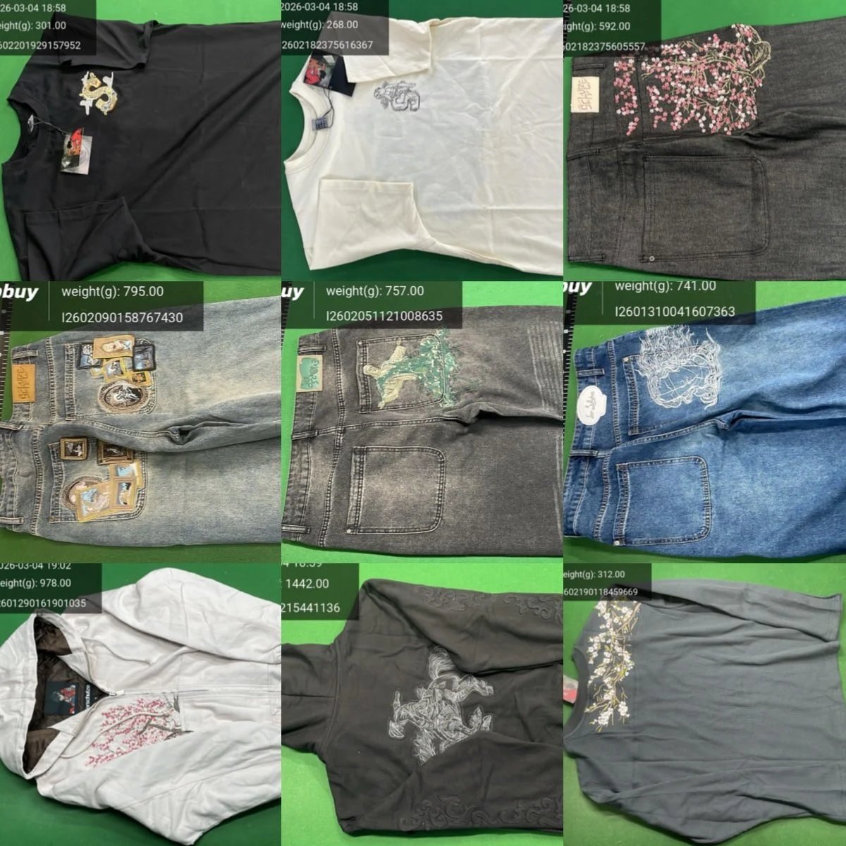 Embroidered short-sleeved sweatshirt and pants suit 1:1Top