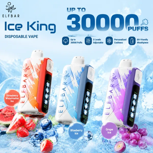 ELFBAR Ice King Strawberry Watermelon Vape Device - 2