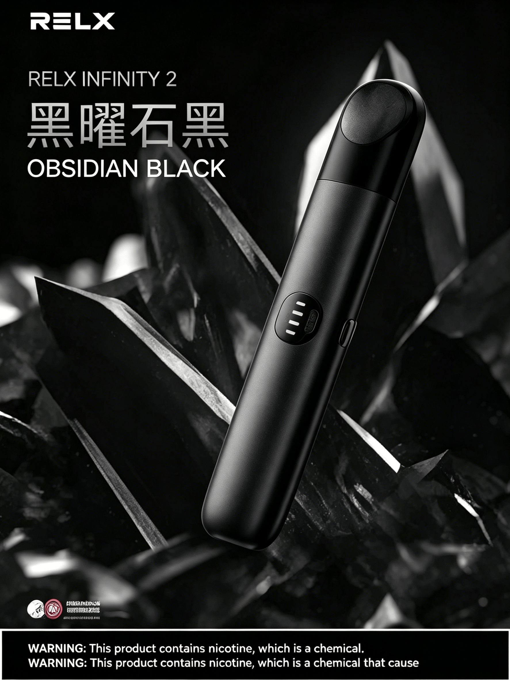 RELX Infinity 2 Obsidian Black Vape Device