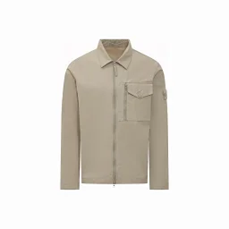 thumbnail for [Produced by Laodeng] STONE ISLAND Ghost Series Solid Color Logo Lapel Long Sleeve Zipper Jacket Men's Style