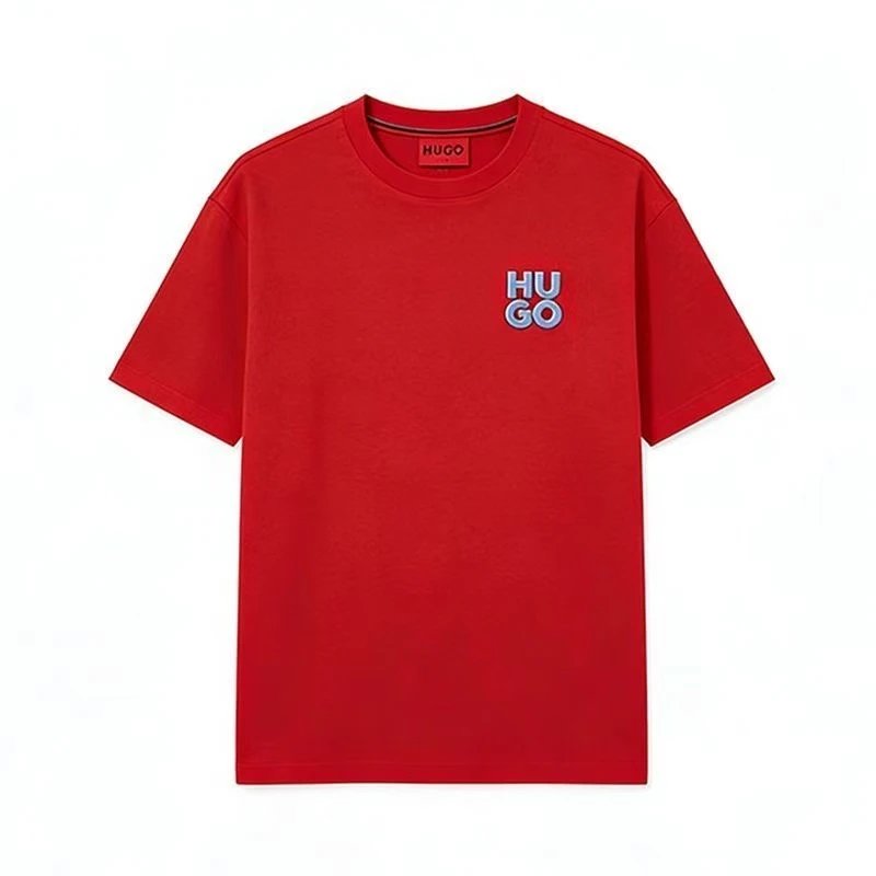 Summer New T-Shirt Minimalist Men's Short Sleeve Crew Neck Letter Print Casual Loose Men's Clothing Pure Cotton Half Sleeve Top-DSC