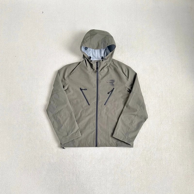 Olive Green Hooded Waterproof Outdoor Jacket