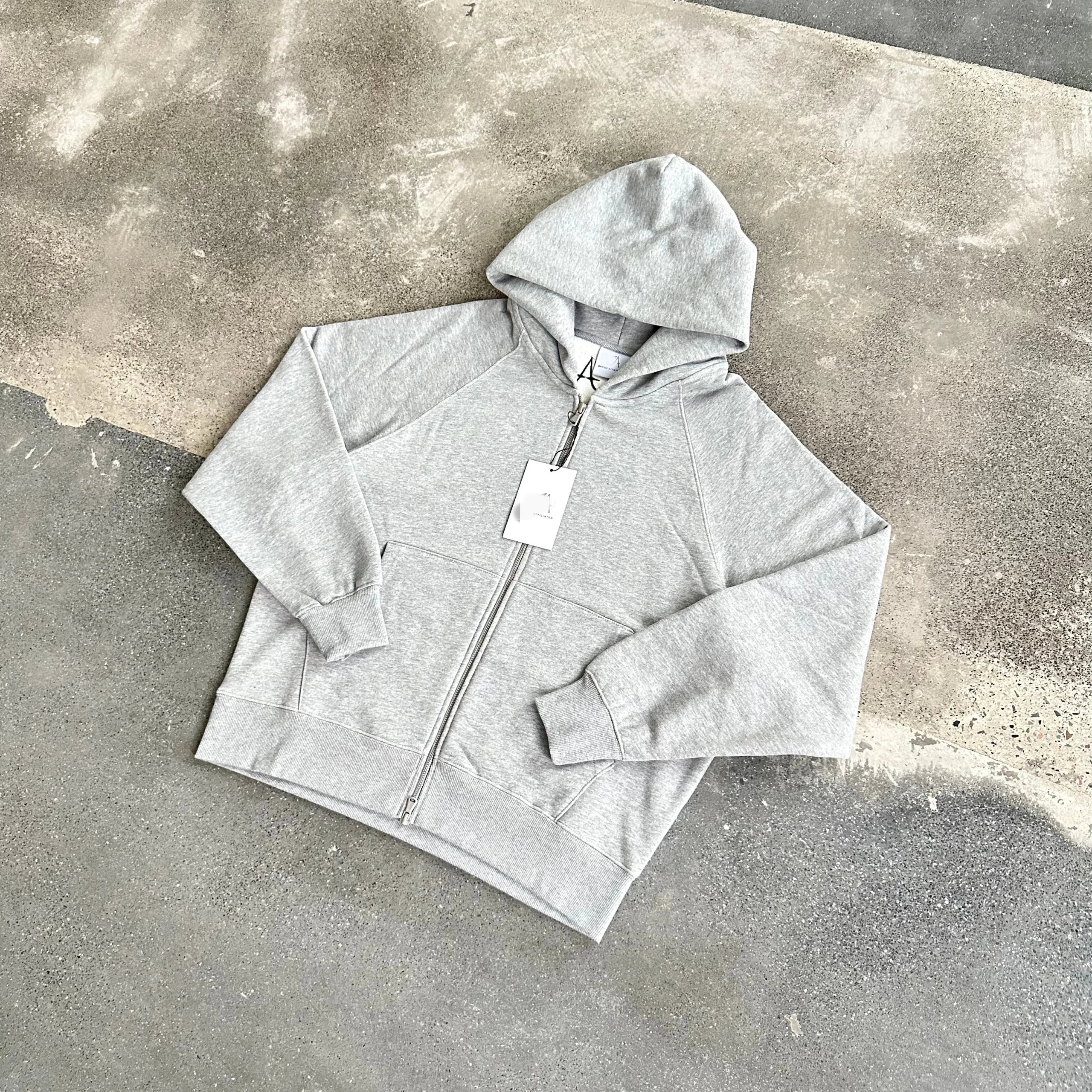 A.P.C. Zip-Up Hoodie Grey Oversized Sweatshirt
