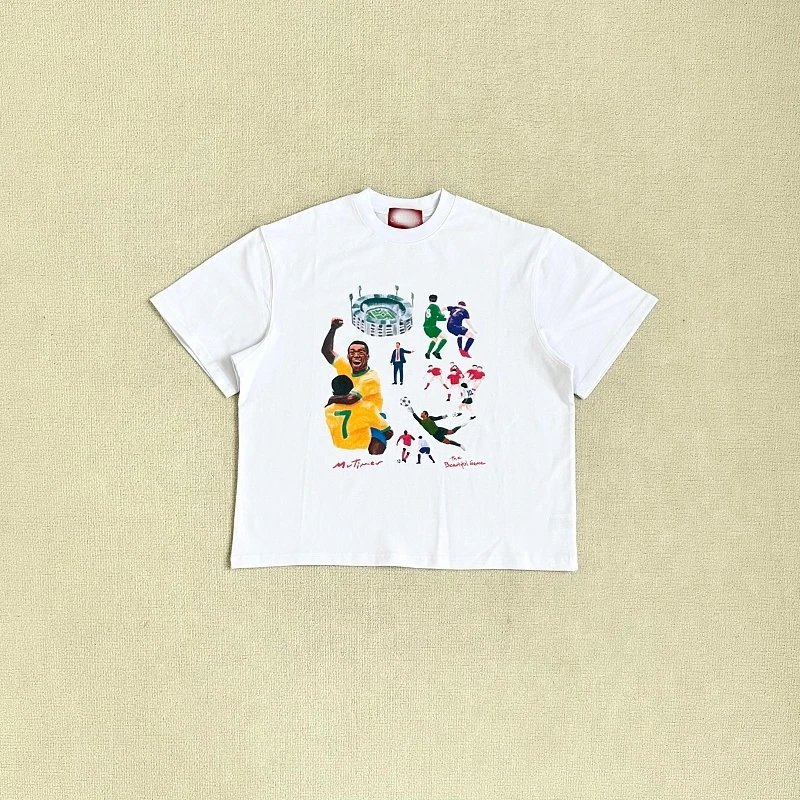 White Graphic Print Short Sleeve Cropped T-Shirt