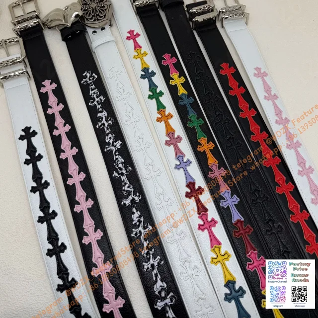 Unbranded Belts Decorative cross-motif buckle belt product detail image 32