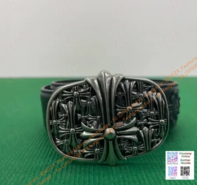 Unbranded Belts Decorative cross-motif buckle belt product detail image 11