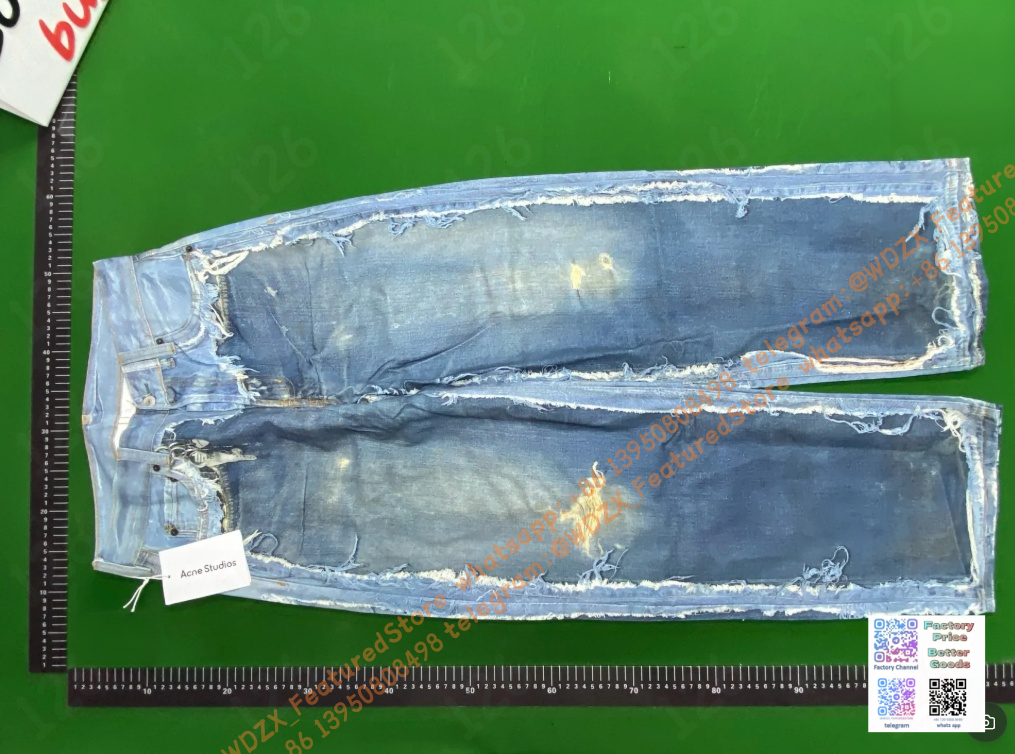 Acne Studios Jeans Distressed Wide-Leg image 7