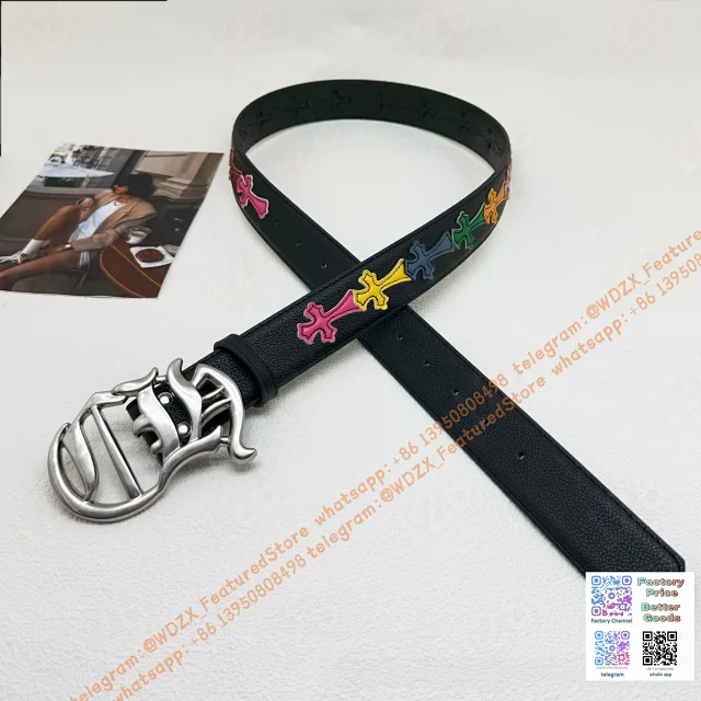 Unbranded Belts Decorative cross-motif buckle belt product detail image 36