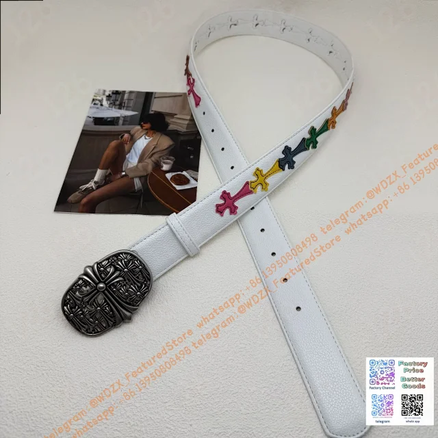 Unbranded Belts Decorative cross-motif buckle belt product detail image 52