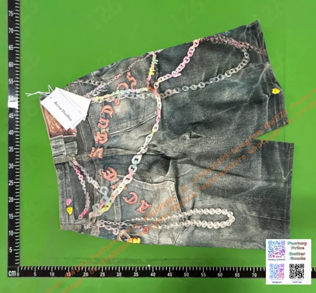 Acne Studios Jeans Distressed Wide-Leg product detail image 22