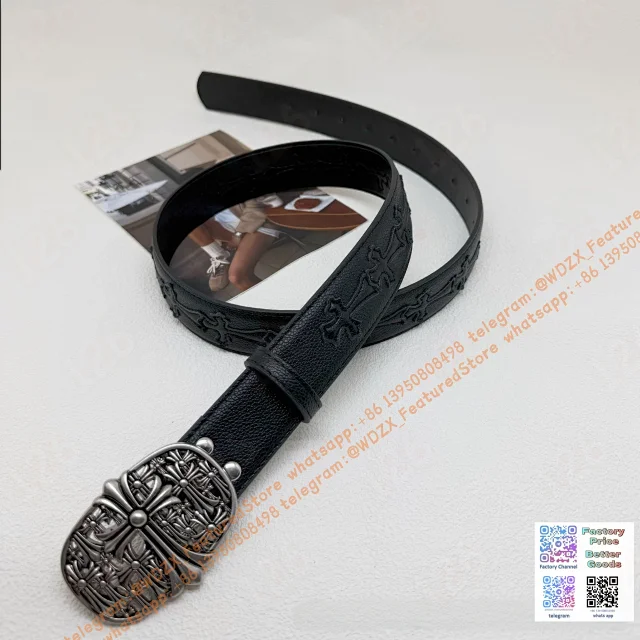 Unbranded Belts Decorative cross-motif buckle belt product detail image 56