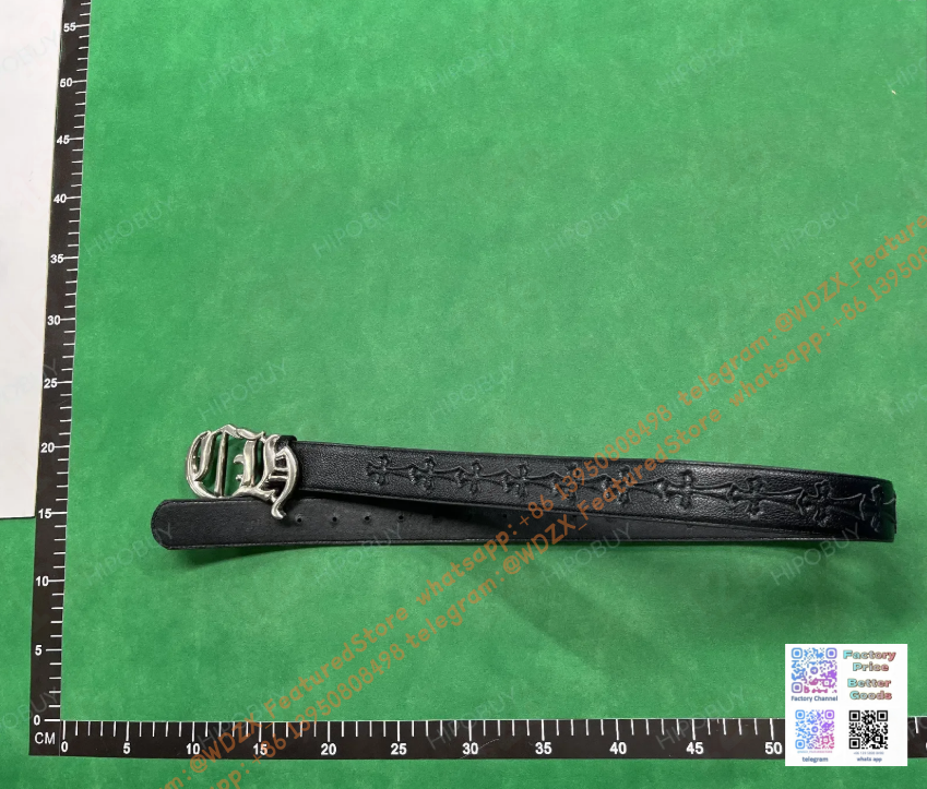 Unbranded Belts Decorative cross-motif buckle belt image 2