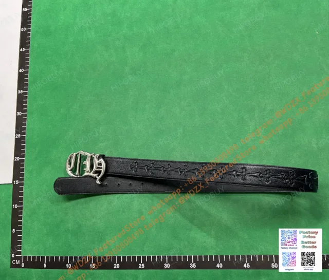 Unbranded Belts Decorative cross-motif buckle belt product detail image 2