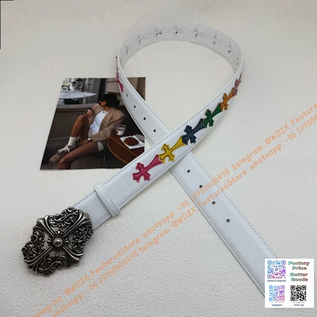 Unbranded Belts Decorative cross-motif buckle belt product detail image 53
