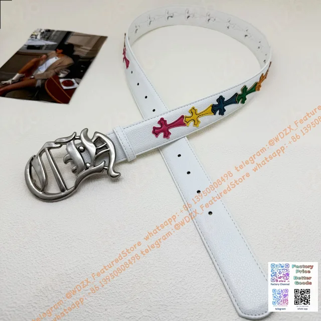 Unbranded Belts Decorative cross-motif buckle belt product detail image 46