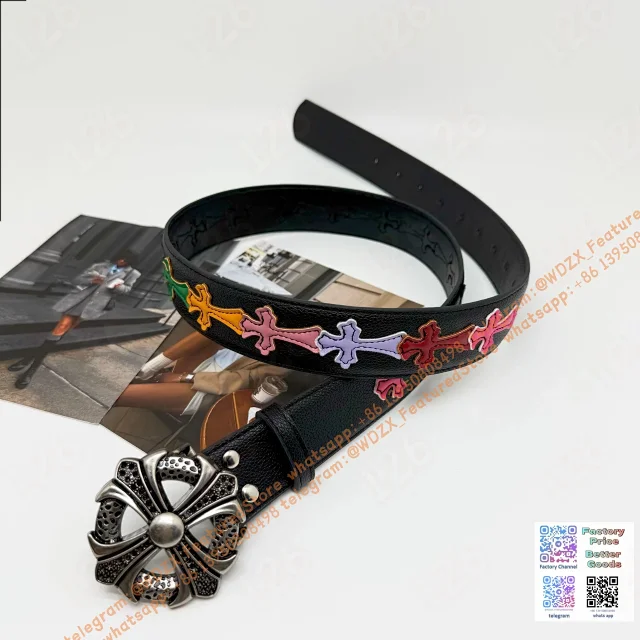 Unbranded Belts Decorative cross-motif buckle belt product detail image 81