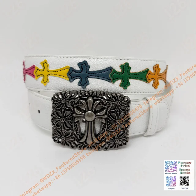 Unbranded Belts Decorative cross-motif buckle belt product detail image 77