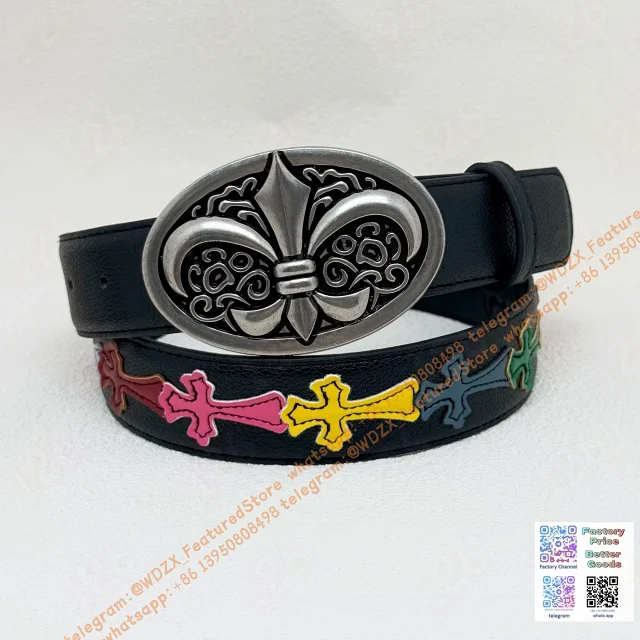 Unbranded Belts Decorative cross-motif buckle belt product detail image 40