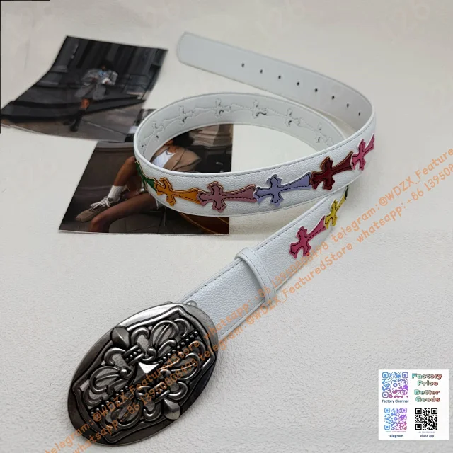 Unbranded Belts Decorative cross-motif buckle belt product detail image 49