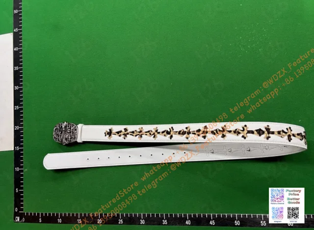 Unbranded Belts Decorative cross-motif buckle belt product detail image 6
