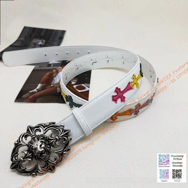 Unbranded Belts Decorative cross-motif buckle belt product detail image 48