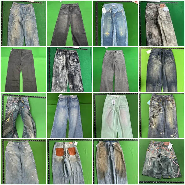 Acne Studios Jeans Distressed Wide-Leg product detail image 1