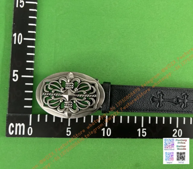 Unbranded Belts Decorative cross-motif buckle belt product detail image 29