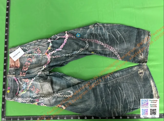 Acne Studios Jeans Distressed Wide-Leg product detail image 16