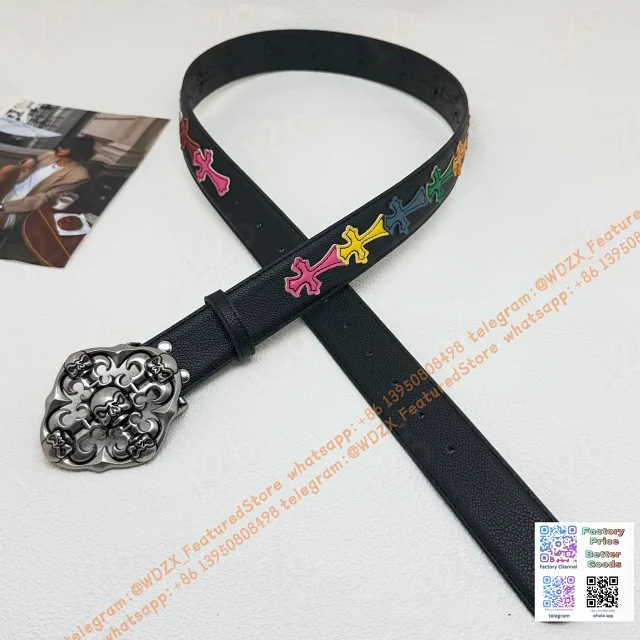 Unbranded Belts Decorative cross-motif buckle belt product detail image 44