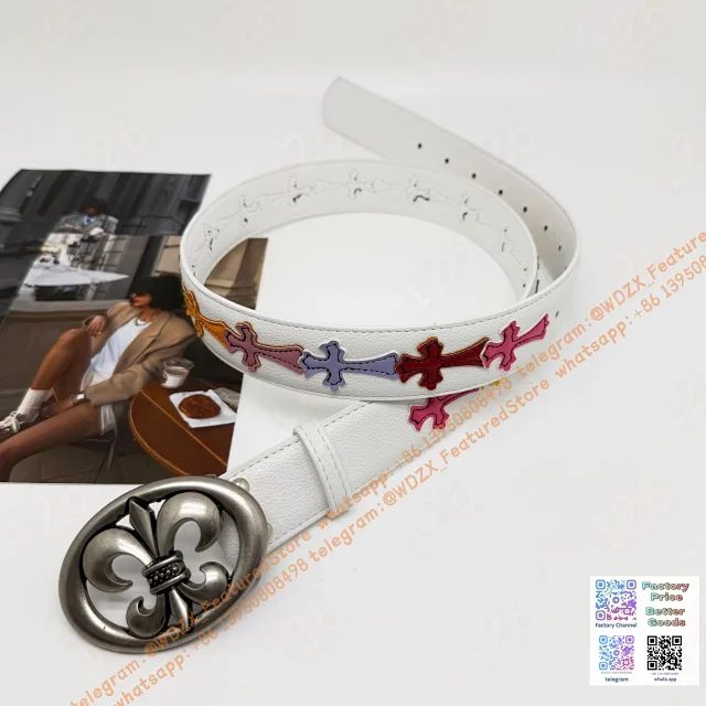 Unbranded Belts Decorative cross-motif buckle belt product detail image 79