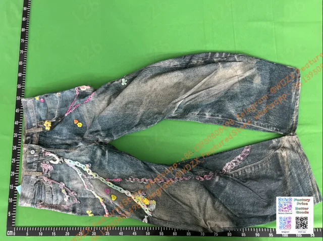 Acne Studios Jeans Distressed Wide-Leg product detail image 15
