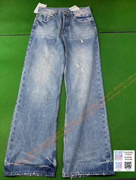 Acne Studios Jeans Distressed Wide-Leg product detail image 17