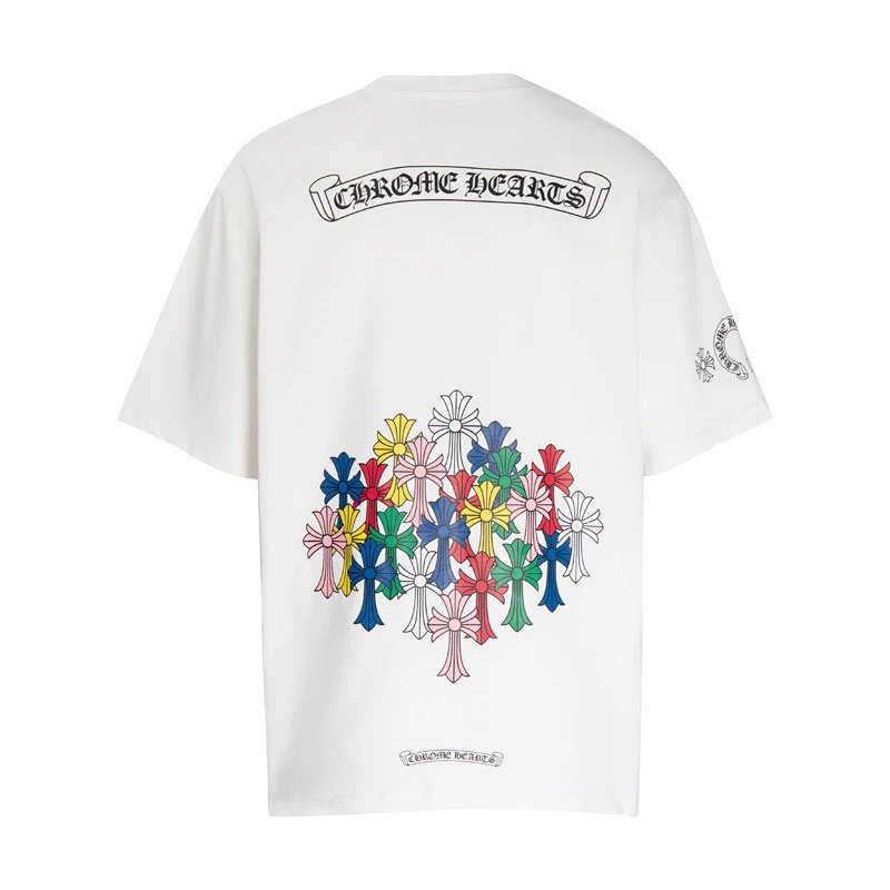 26SS CH Summer Sanskrit Heavy Embroidered Print Short-Sleeve T-Shirt