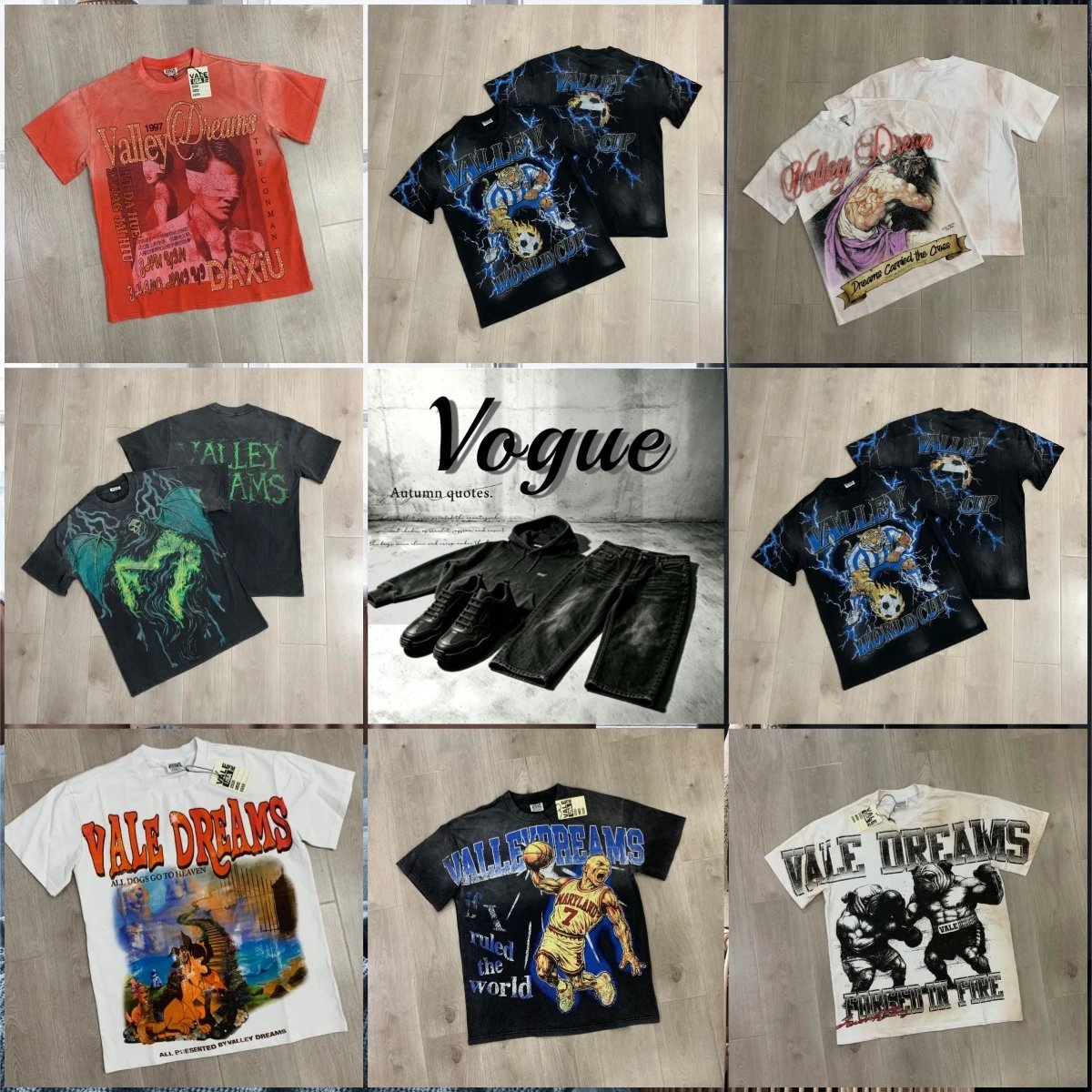 Unisex Loose Casual Wash Worn Short Sleeve T-Shirt