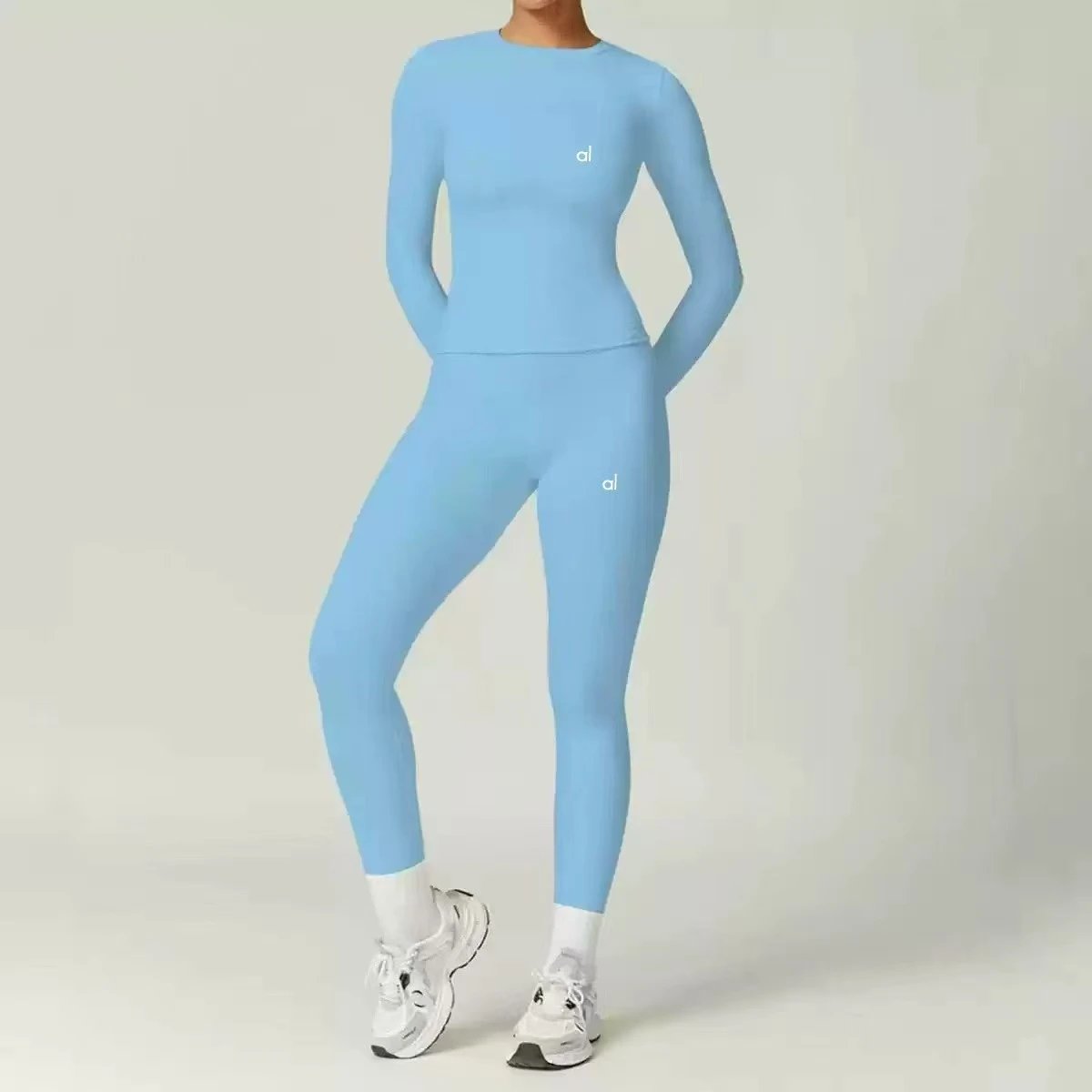 Alo Yoga Trousers Wide-Leg Elastic-Waist — 26