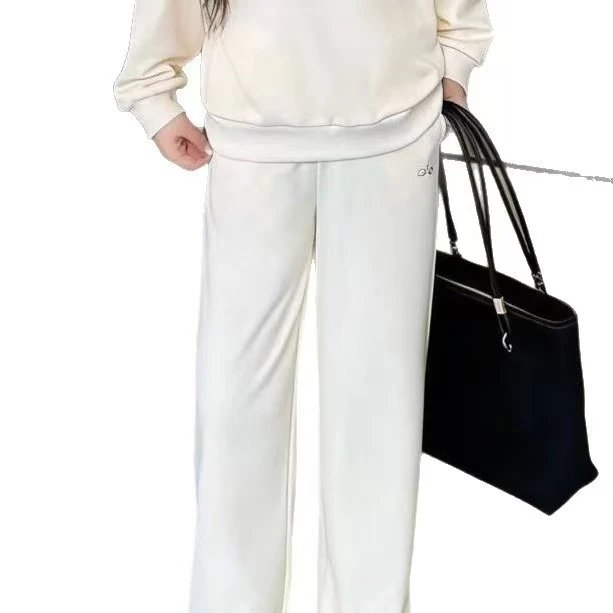 Alo Yoga Trousers Wide-Leg Elastic-Waist — 9