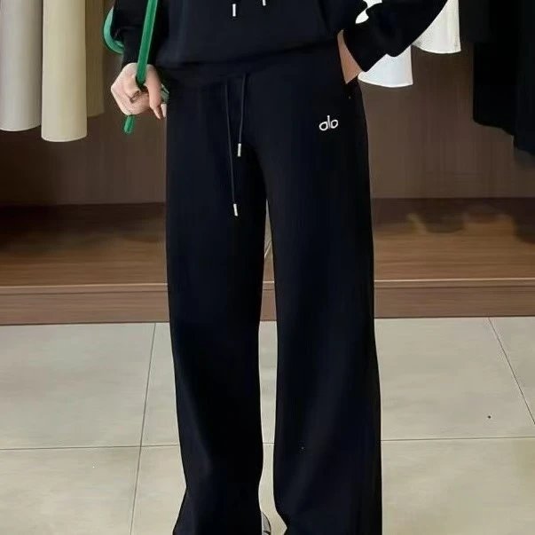 Alo Yoga Trousers Wide-Leg Elastic-Waist — 8