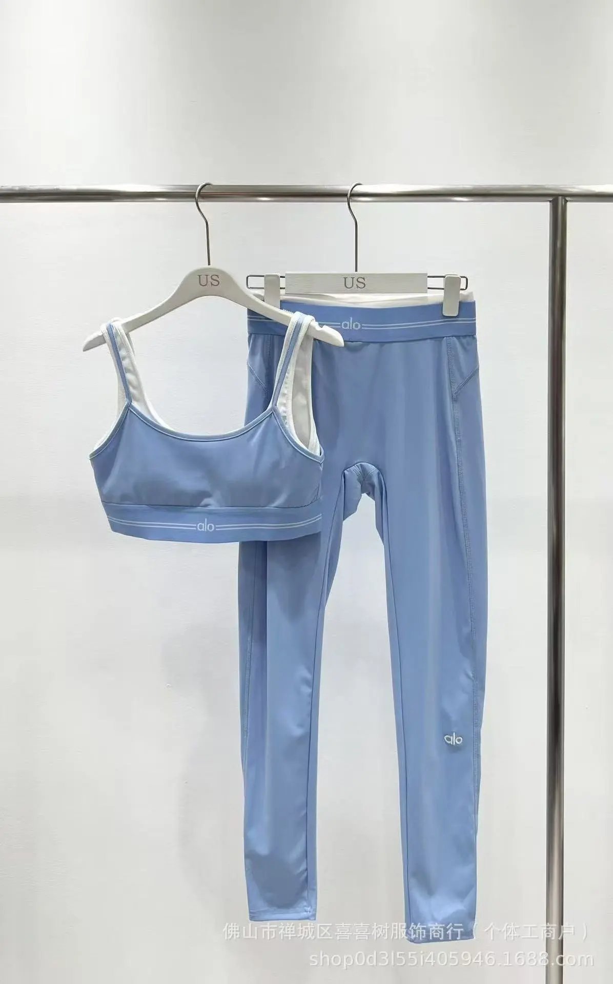 Alo Yoga Trousers Wide-Leg Elastic-Waist — 32