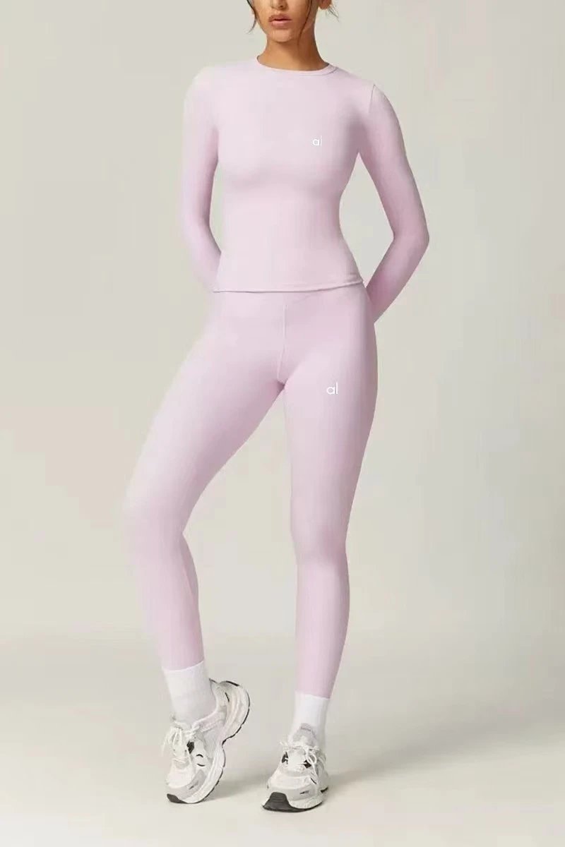 Alo Yoga Trousers Wide-Leg Elastic-Waist — 28