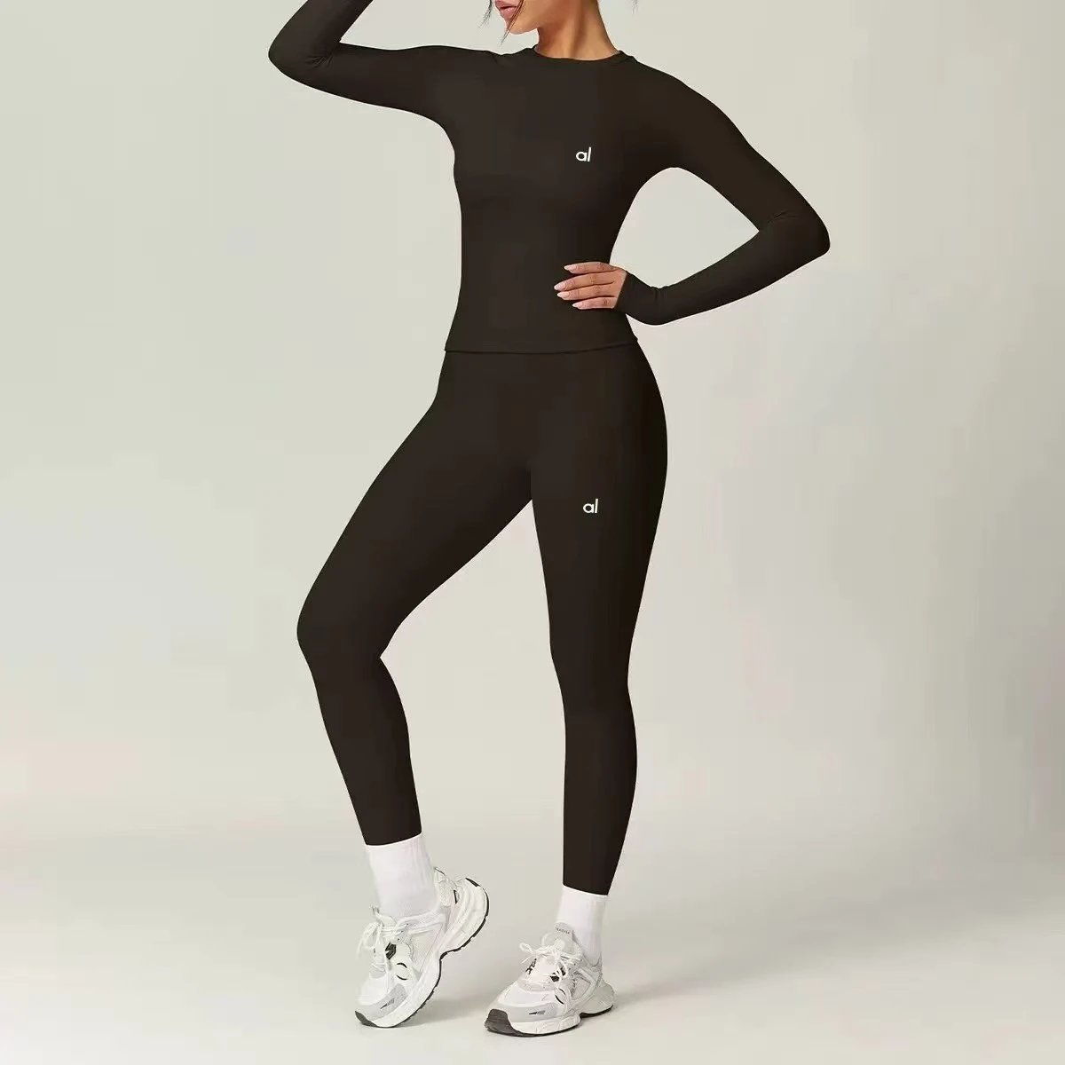 Alo Yoga Trousers Wide-Leg Elastic-Waist — 21