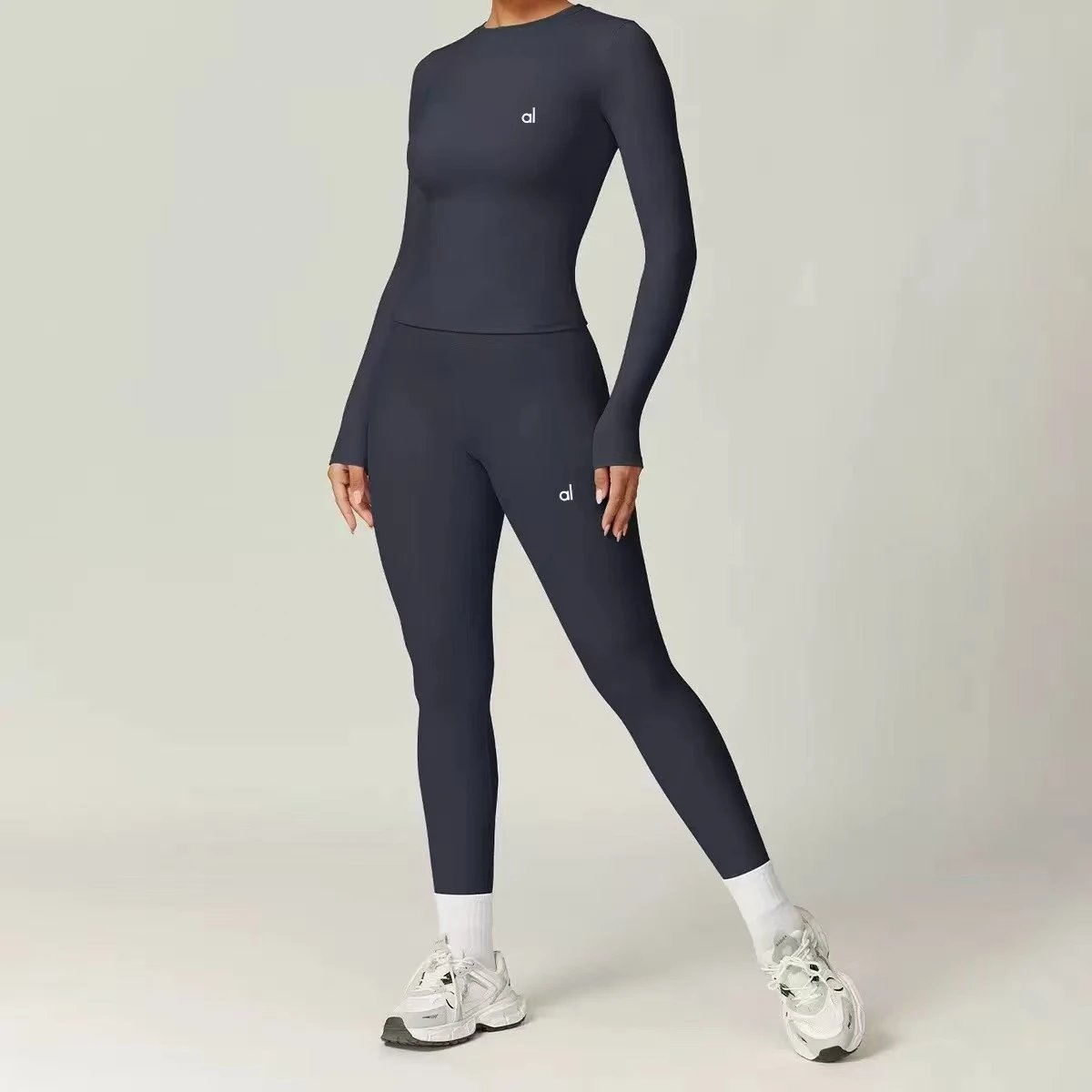 Alo Yoga Trousers Wide-Leg Elastic-Waist — 22