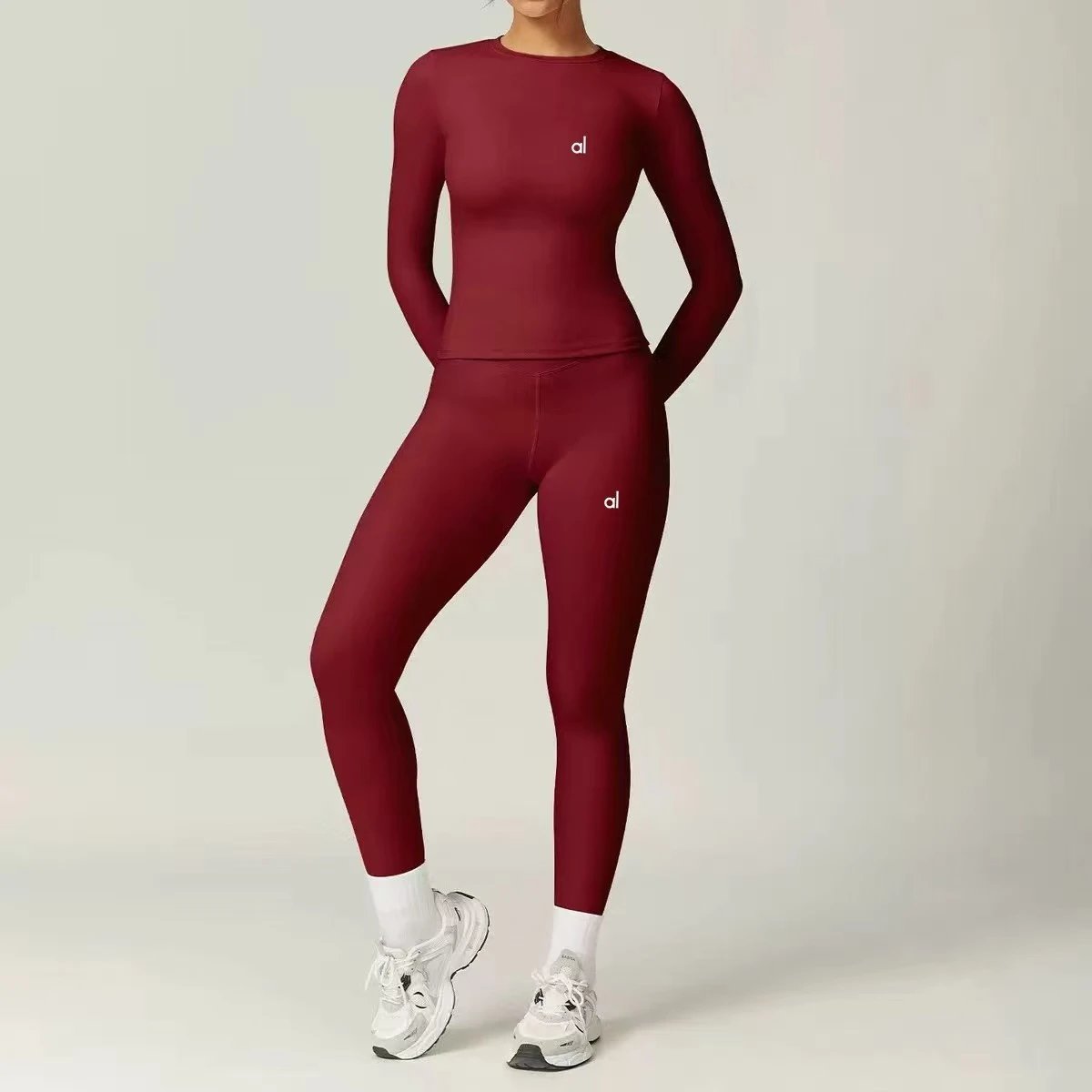 Alo Yoga Trousers Wide-Leg Elastic-Waist — 15