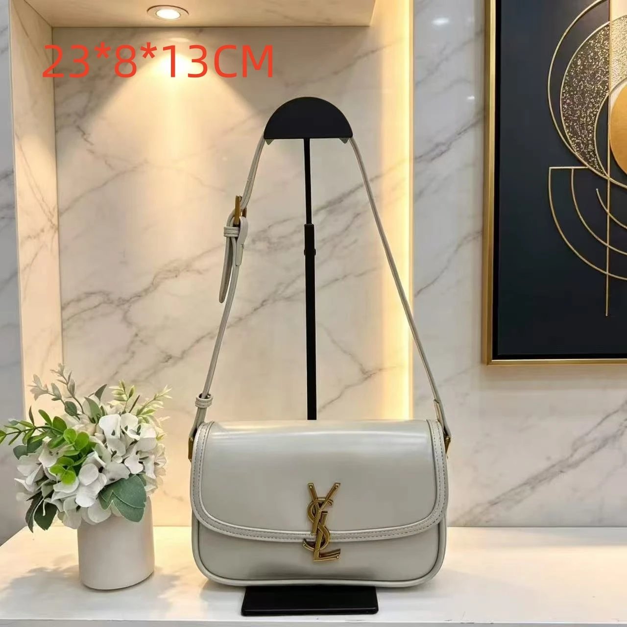 Saint Laurent Crossbody Bags Flap bag with chain detail — 8
