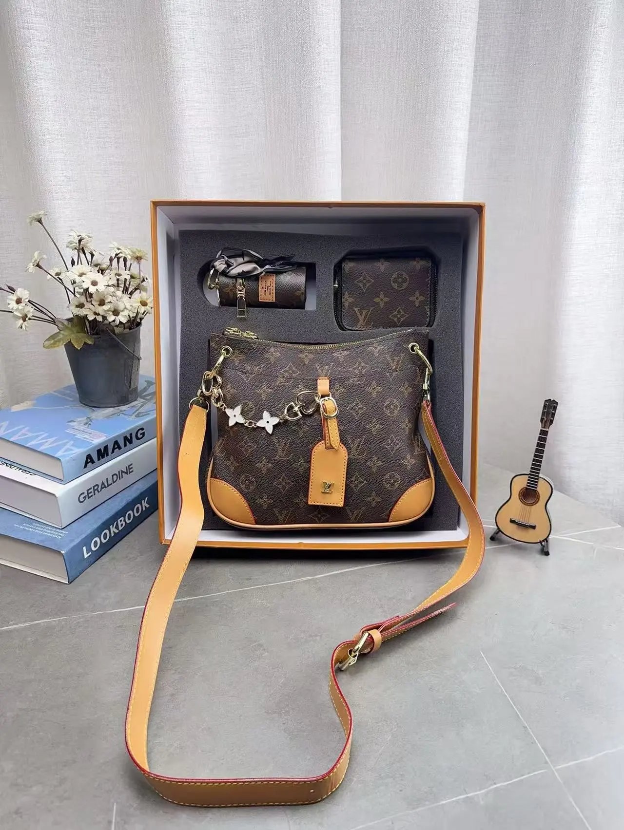 Dior Crossbody Bags Flap bag with gold-tone circular buckle — 35