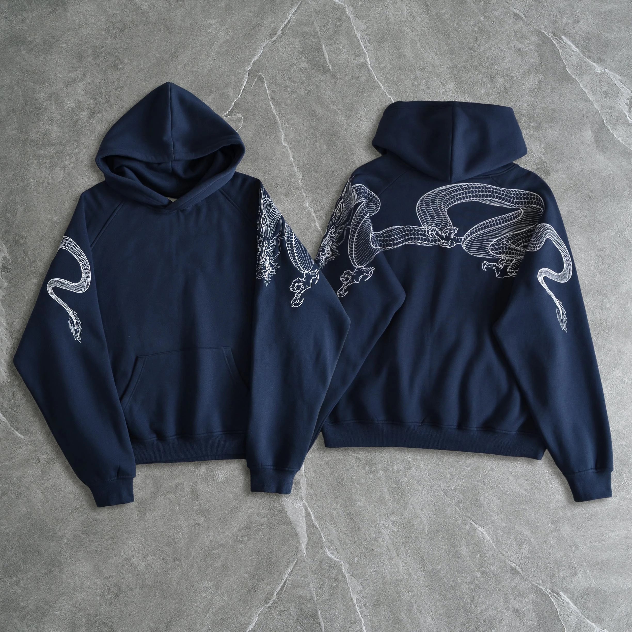 Dragon Embroidered Hoodie