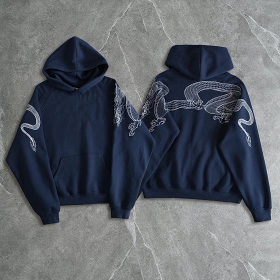 Dragon Embroidered Hoodie