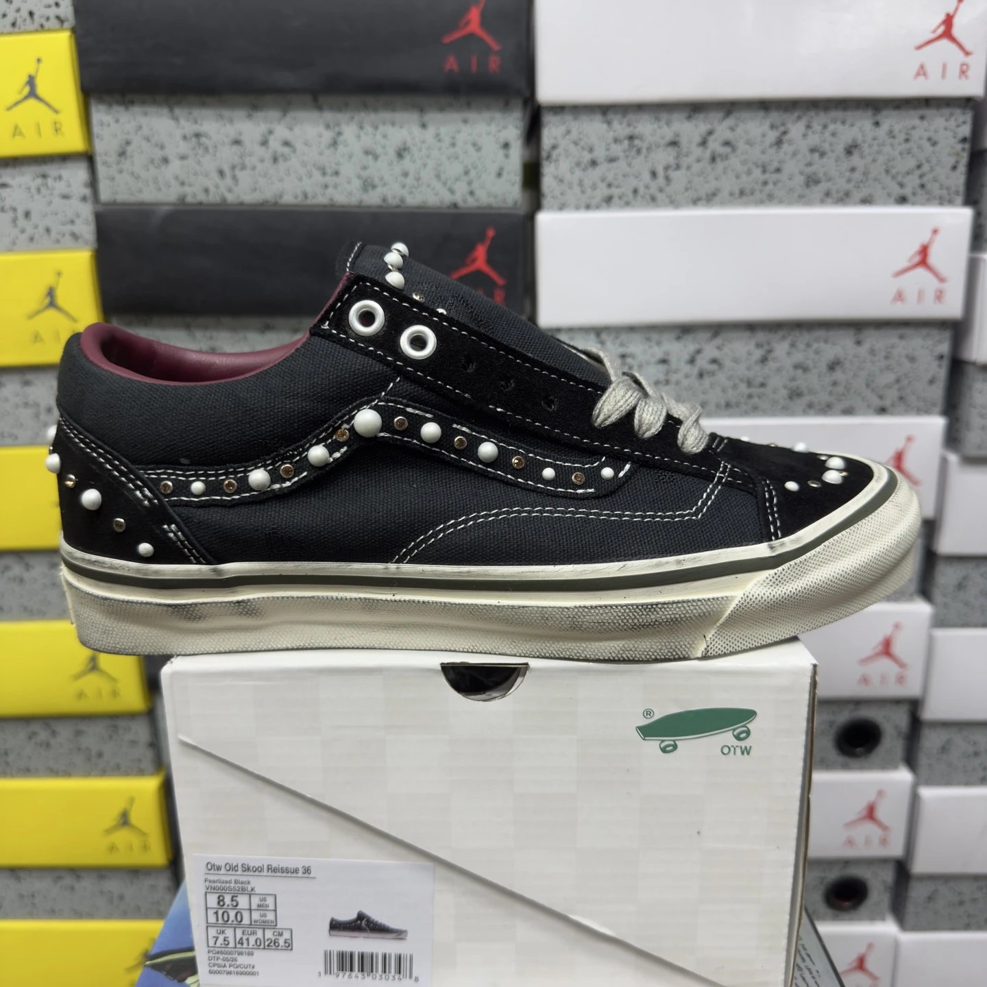 VN000S52BLK 黑白珍珠做旧