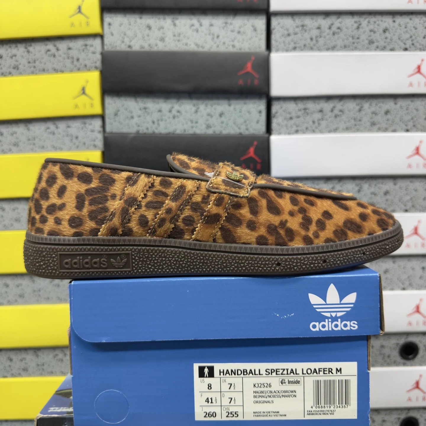 adidas Handball Spezial Loafer Leopard Print Dark Brown KJ2526