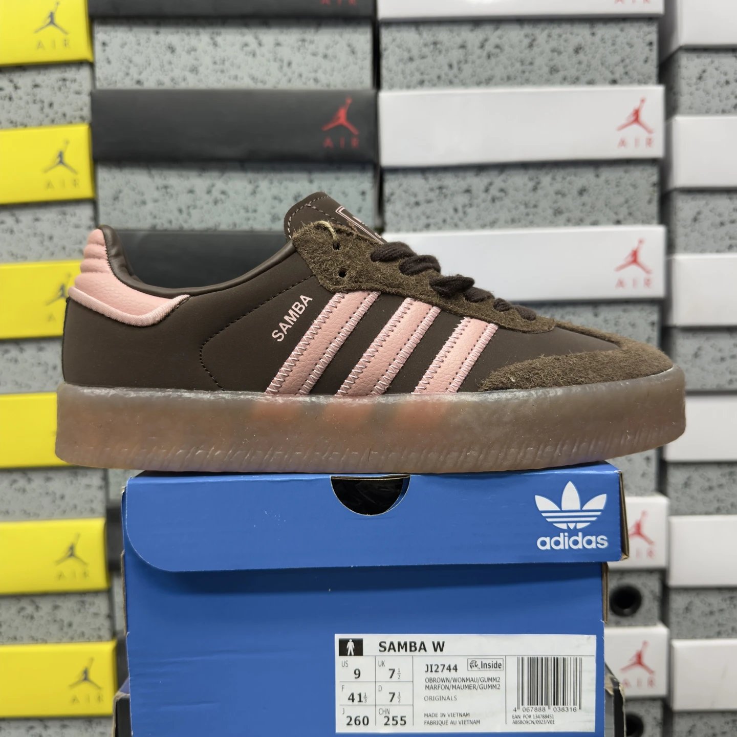 adidas Sambae Dark Brown Wonder Mauve JI2744