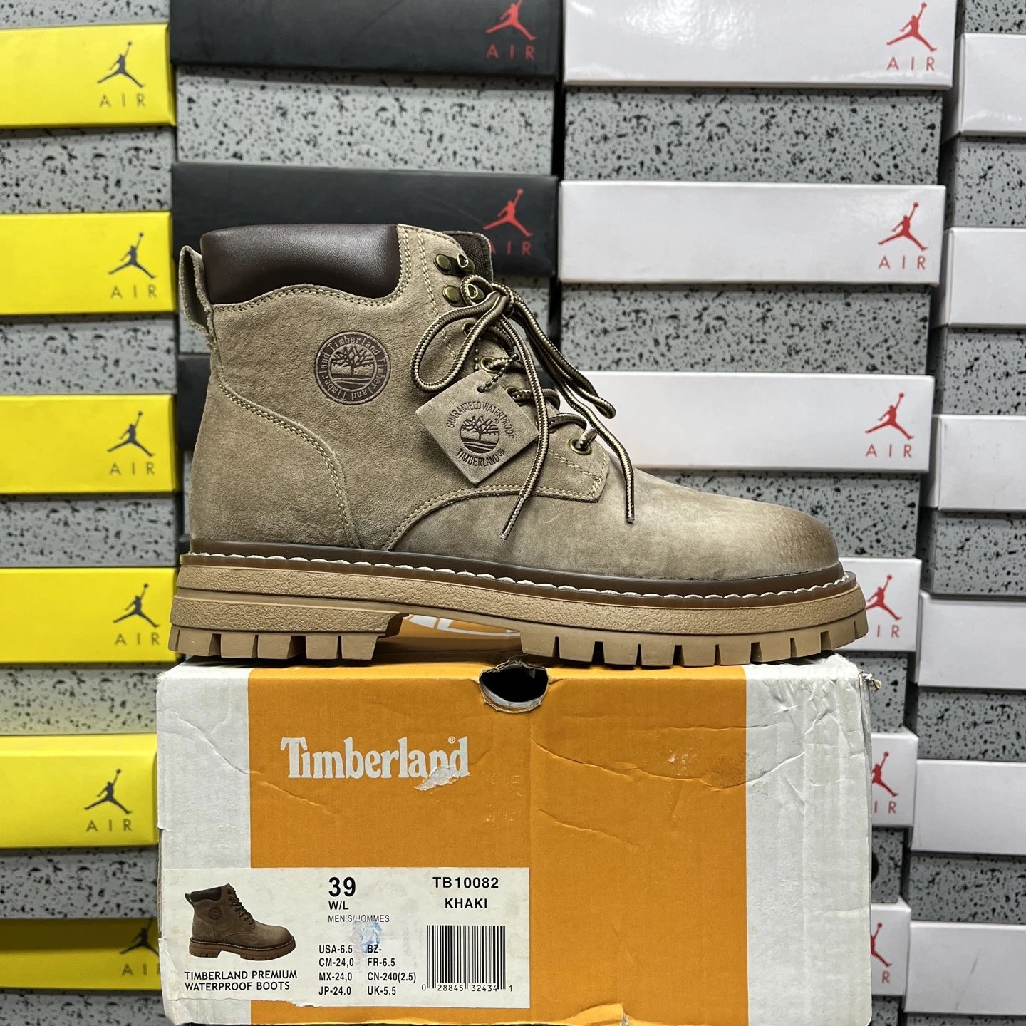 Timberland Premium Waterproof Boots Suede Khaki TB10082